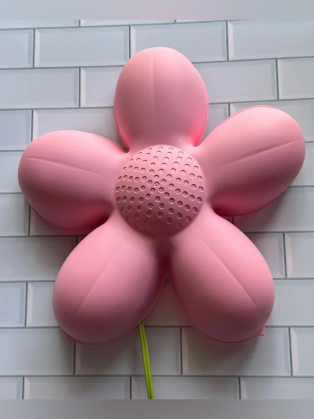 VTG IKEA Smila Blomma Flower Daisy Wall Hanging Sconce Light Lamp Pink14”
